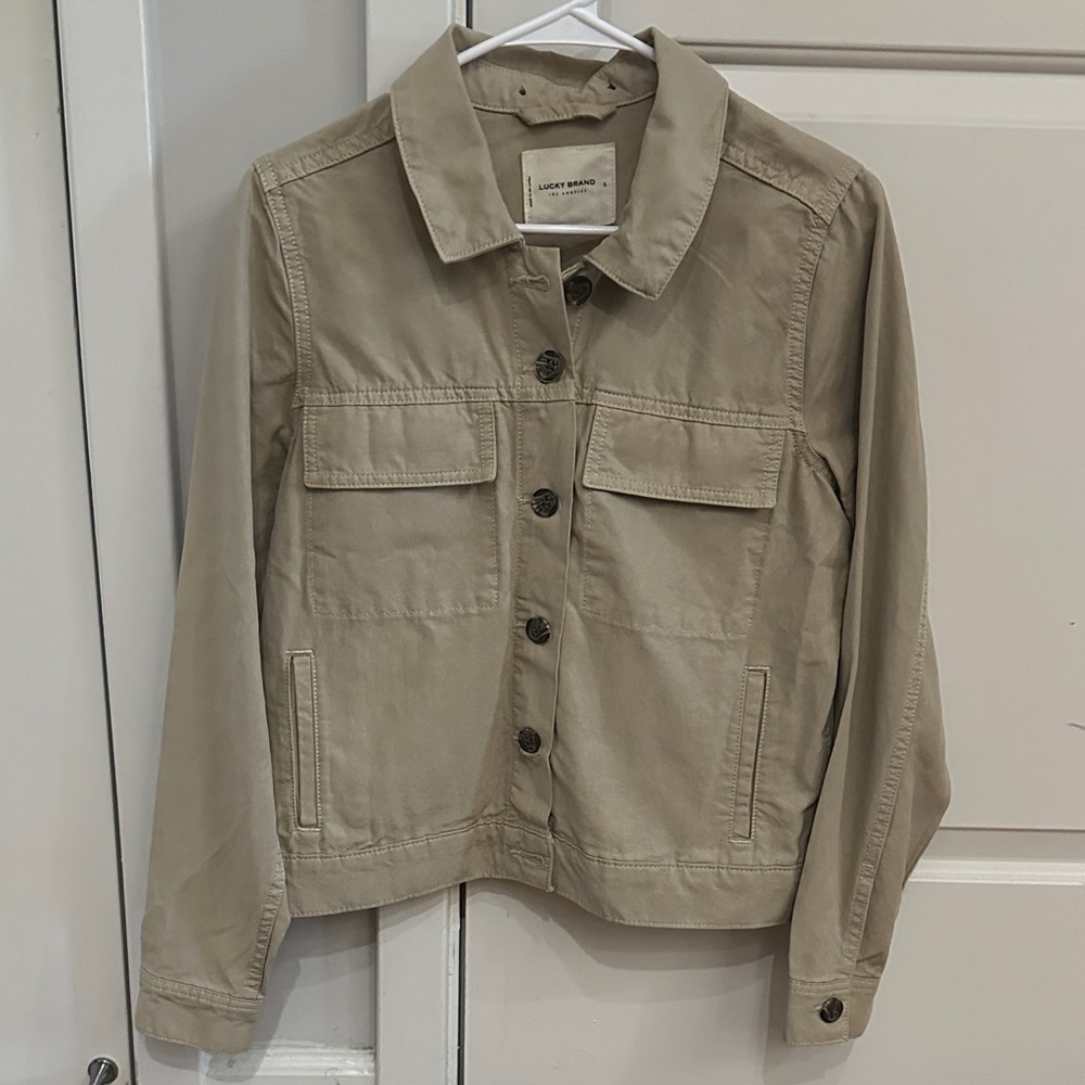 Lucky Brand Tan Collared Jacket